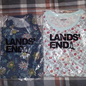 NIP - Two (2) long slv Lands End tops